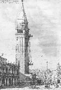 Canaletto The Piazzetta: Looking North, the Campanile under Repair bdr USA oil painting reproduction