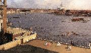 London: The Thames and the City of London from Richmond House (detail) d