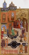 Bihzad A dervish awed by a prince s tajalli oil painting picture wholesale