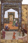Bihzad A Poor dervish deserves,through his wisdom,to replace the arrogant cadi in the mosque oil painting picture wholesale