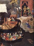Bihzad Alexander or Sikandar annuls the magic of the malevolent idol at the entrance to the ocean oil painting picture wholesale
