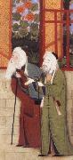 Bihzad Portrait of jami leaning on a staff,with another scholar of Sultan Husayn-s court oil painting picture wholesale
