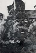 N.C.Wyeth The Lee of the Grub-Wagon oil painting