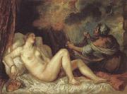 Titian Danae oil painting