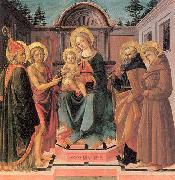 PESELLINO The Virgin and Child Surrounded by Saints oil painting