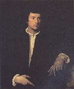 Titian The Man with the Glove (mk05) oil painting