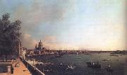 View of London The Thames from Somerset House towards the City (mk25)